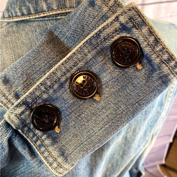 RARE Marc Jacobs Denim Long Trench Coat - Picture 5 of 7